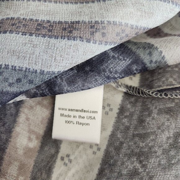 Anthropologie Sam + Lavi Dress sz Small Sheer Sheath Long Slevs Lightweight Boho - Picture 9 of 14